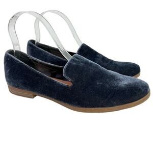 DV by Dolce Vita Target Dark Blue Velvet Slip On Flats Shoes Casual sz 8.5